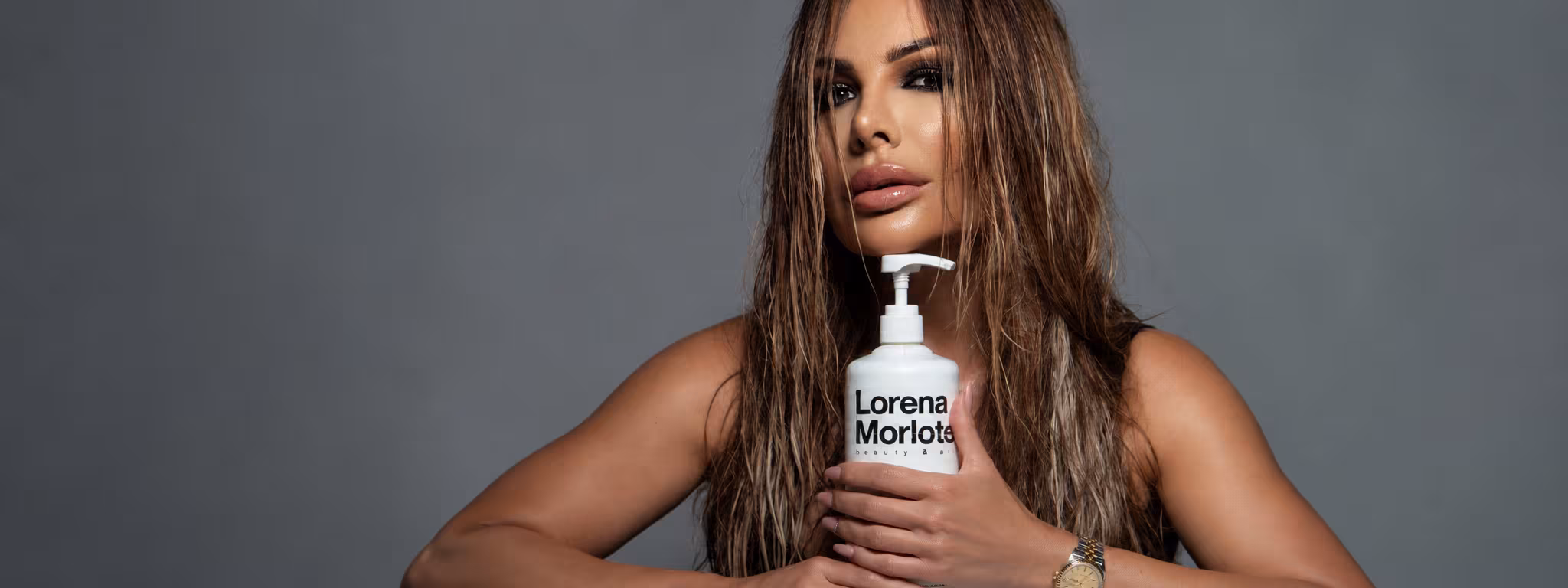 Lorena Morlote hair care campaign photo
